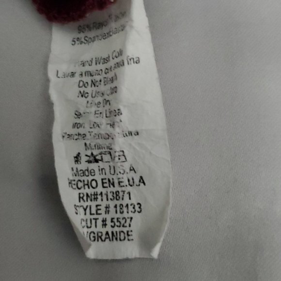 By OOYOO- Asymmetrical Deep V Short Sleeve Top- Large - Picture 5 of 5